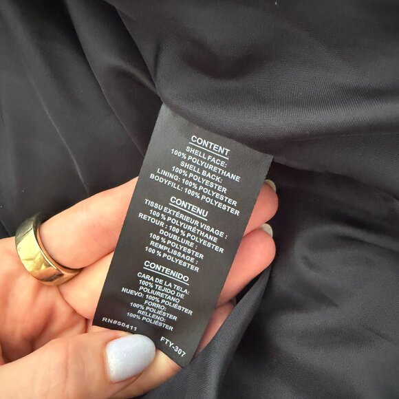 Kendall + Kylie Black Puffer Jacket Parka (like new!) - Picture 7 of 10